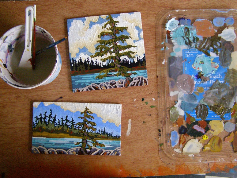 Two Saturated Landscapes underway...